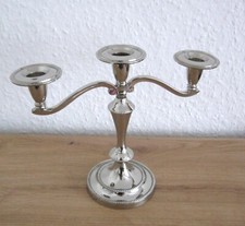 Kerzenhalter~3-flg.~Kandelaber~Silber~Jugendstil~Antikstil~Edel