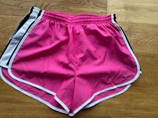 Nike Sporthose Shorts Kurz Locker Retro Dri-Fit M 38 Pink Weiß Neu