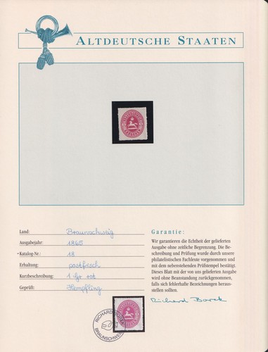 Braunschweig postfrisch - braunschweig,