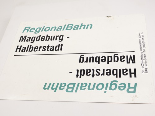 Zuglaufschild waggonschild - zuglaufschild,