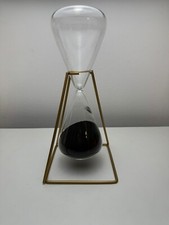 Mascagni Sanduhr 30 Min. – Glas & Metallständer – 25 cm – Schwarz