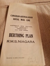 R.M.S. NIAGARA Liegeplatzplan