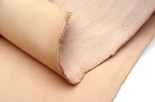Lederhaut NATUR BRAUN 85x50 2,4mm pflanzlich Bio Dickleder Rindled. BLANKLEDER