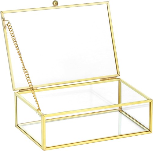 Schmuckbox glas metall - schmuckbox,