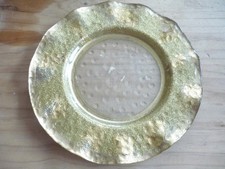 Zierteller Glas mit Goldrand