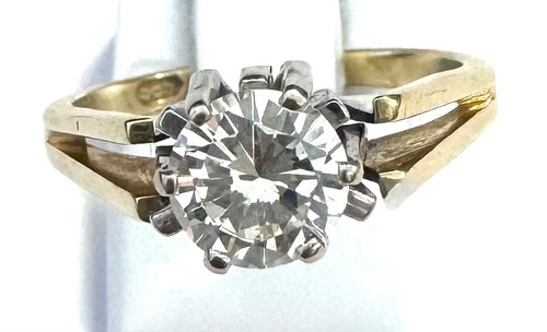 Vintage solitär brillantring - vintage,