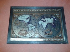 Spiegelbild Weltkugel 32,5cm x 12,5cm