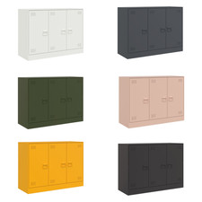  Sideboard Kommode Schrank Beistellschrank Küchenschrank Regal 99x39x73 cm Stahl