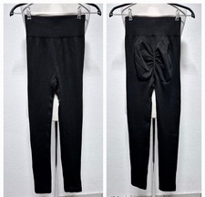 Popo Push-Up Leggings schwarz 36-38 S M Ripp Leggings NEU