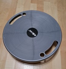 V3TEC Balance Board mit Griffen Wackelbrett ø 40 cm Gleichgewichtstraining grau