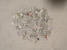 Lego transparente, weiß durchsichtige, Scheiben und Fenster, 500g, Set 4