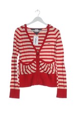 TOMMY HILFIGER Strick Cardigan Damen Strickbekleidung Gr. DE 42 rot-creme