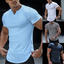 Männer V-Ausschnitt Henley