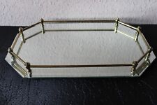 Formano Tablett achteckig Spiegeltablett goß neuwertig