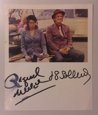 Jean Paul Belmondo (+)  Raquel Welch (+) orig, Autogramm  10x13