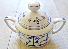 Zuckerdose -  Krone Eisenberg DDR •Blau Saks• original seit 1869