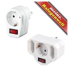 1-5-10 x Steckdosen mit Schalter Zwischenstecker 3500W Kindersicherung IP20 IP44