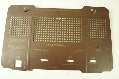 Rückwand für röhrenradio - rückwand,