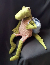 IKEA Schlenkertier Plüschtier FABLER KROKODIL  mit RUCKSACK 55cm TOP
