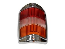 Chrom Deckel Rot-Orange für