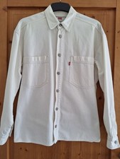 Vintage, Jeanshemd, Hemd von LEVI'S, Gr. S, naturweiß, beige