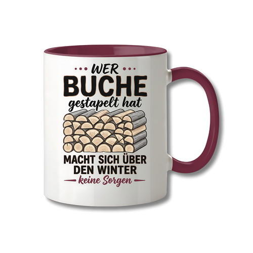 Tasse brennholz geschenk - tasse,