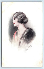 POSTKARTE SCHÖNE DAME -