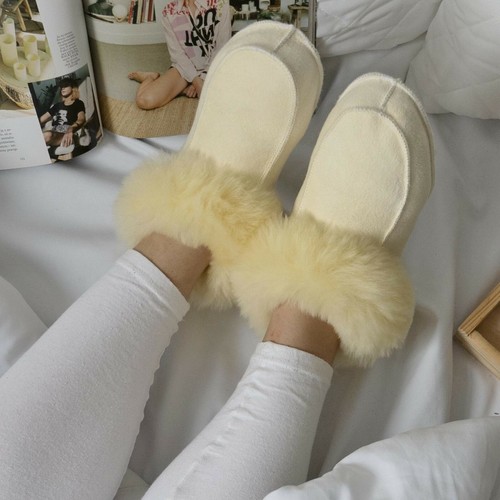 Lammfell hausschuhe bettschuhe - hausschuhe,