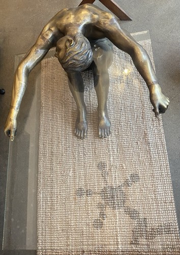 Skulpturaler bronze couchtisch - skulpturaler,