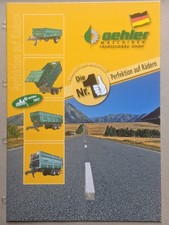 OEHLER Einachs Zweiachs Tandem Dreiseite Muldenkipper Prospekt Traktor Schlepper