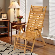 Gartenliege Bambus Relaxstuhl