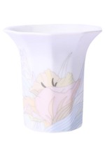 Rosenthal Vase Porzellan Mehrfarbig Blumenmuster Elegant Vintage Deko