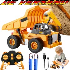 Spielzeug Ferngesteuerter LKW Bagger Kipper mit LED Beleuchtung und Sound System