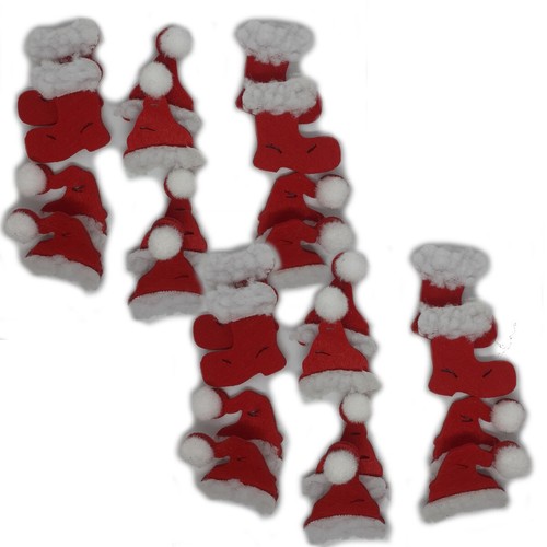 24x streudeko weihnachten rot - 24x,