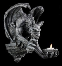Gargoyle Wand-Teelichthalter -