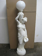 Barock Figur Stehlampe " Diana am Brunnen "mit Lampenglas Höhe162cm