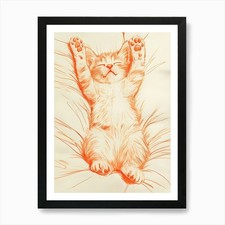 Katze Katze 1 Kunstdruck