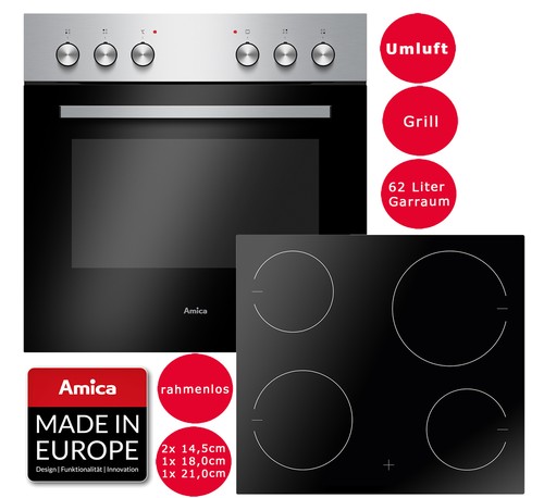 Amica einbauherd set backofen - set,