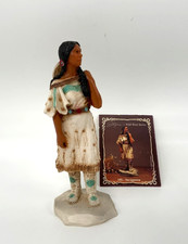 Sacagawea  - Castagna Wild West Alabaster Figur von 1989