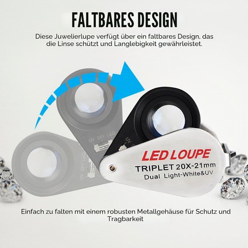 Faltbare lupe 21mm - lupe, uv
