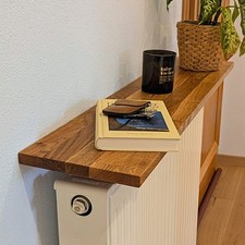 Schwebendes Heizungsbrett Eiche ohne Bohren– Handgefertigte Heizkörperablage