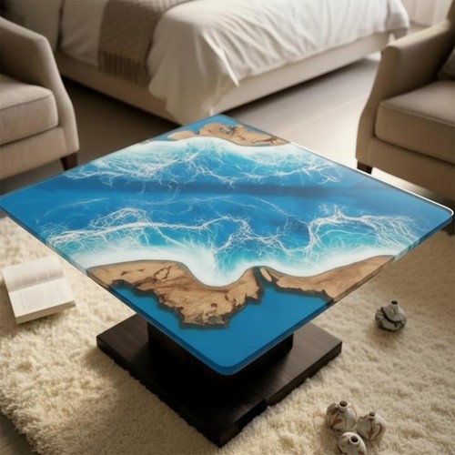 Handgemachte quadrat blau - quadrat,