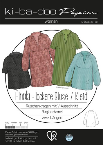 Schnittmuster kibadoo lockere - schnittmuster,