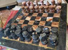 Schachspiel Set Onyx Marmor