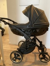 Junama Diamond Collection Kinderwagen Schwarz/gold S-line