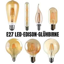 E27 Edison Vintage LED Glühbirne Filament Nostalgie lampe Retro lampe Warmweiß