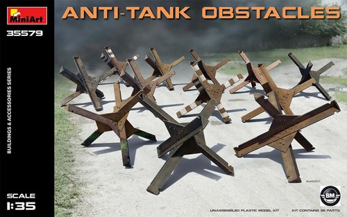 Miniart anti tank obstacles - miniart, anti-tank
