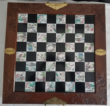 Vintage - Schachspiel De Luxe - Holzfiguren Handgeschnitzt! Holzschatulle ovp