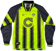 Dortmund Trikot Gr. 164 - 176 (S) CL 1996/97 NIKE neon gelb BVB 90s Continental