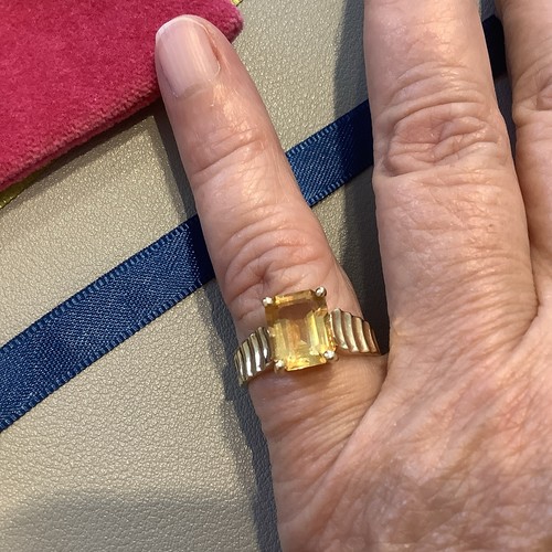 14k gelbgold cocktailring - 14k,